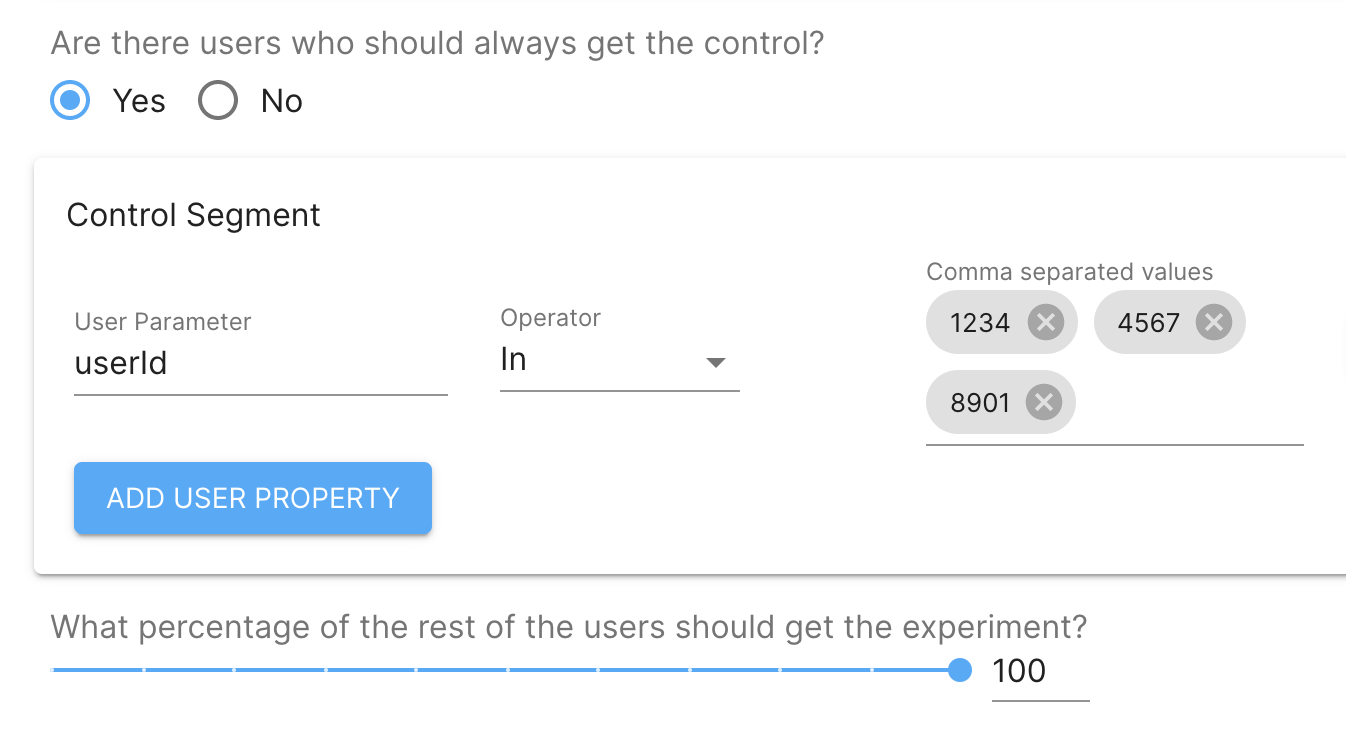 Feature flag configuration